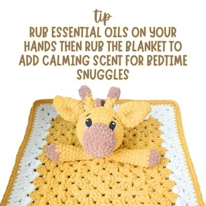 Personalized Crochet Animal Lovey Baby Blanket | Choose Your Animal & Color