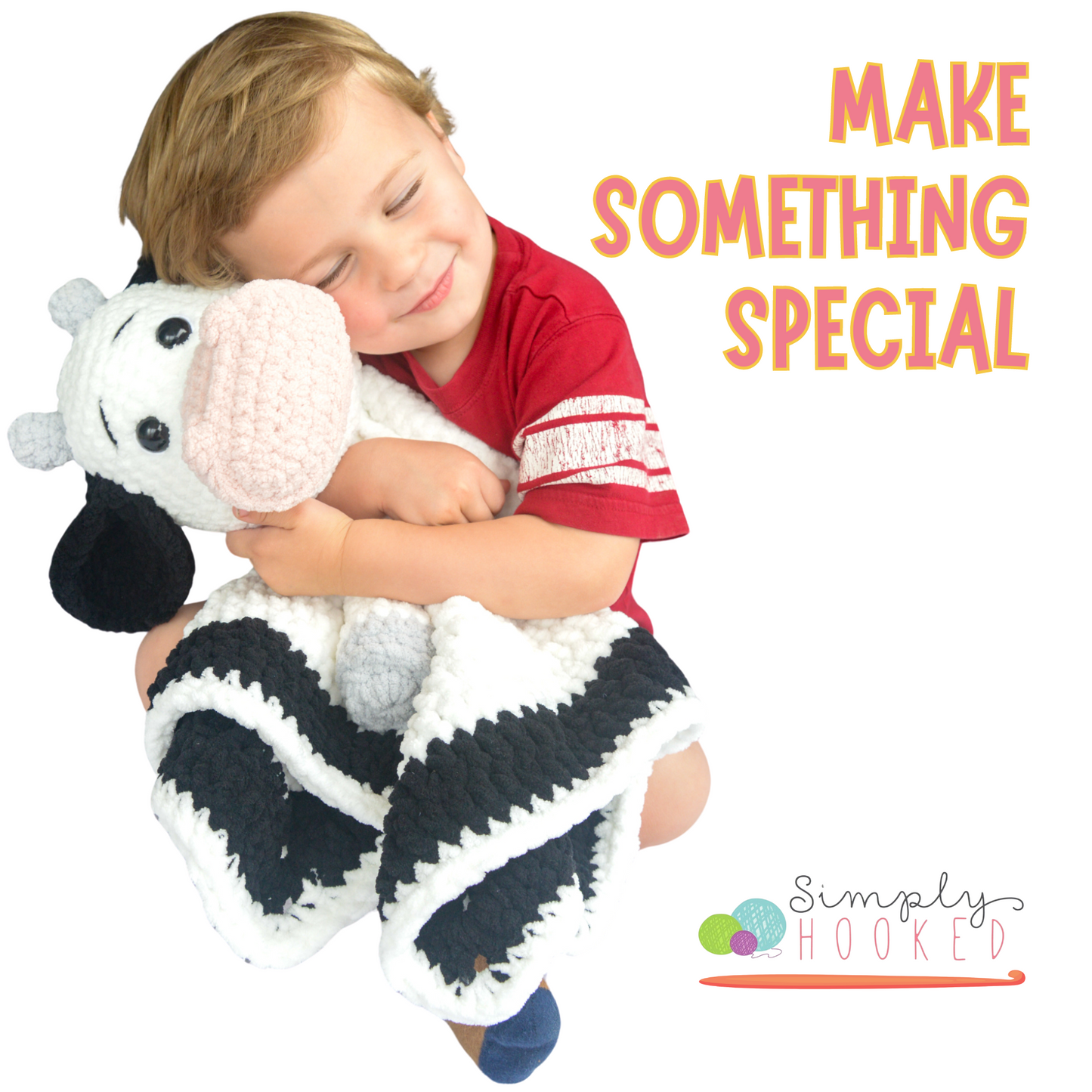 Cow Lovey Blanket Crochet Pattern PDF Download