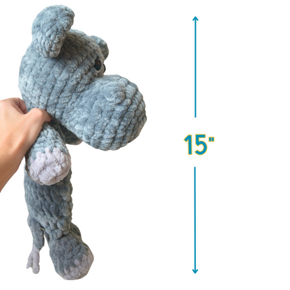 Hippo Snuggler Crochet Pattern For Beginners PDF Tutorial