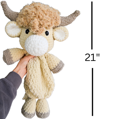crochet highland cow 