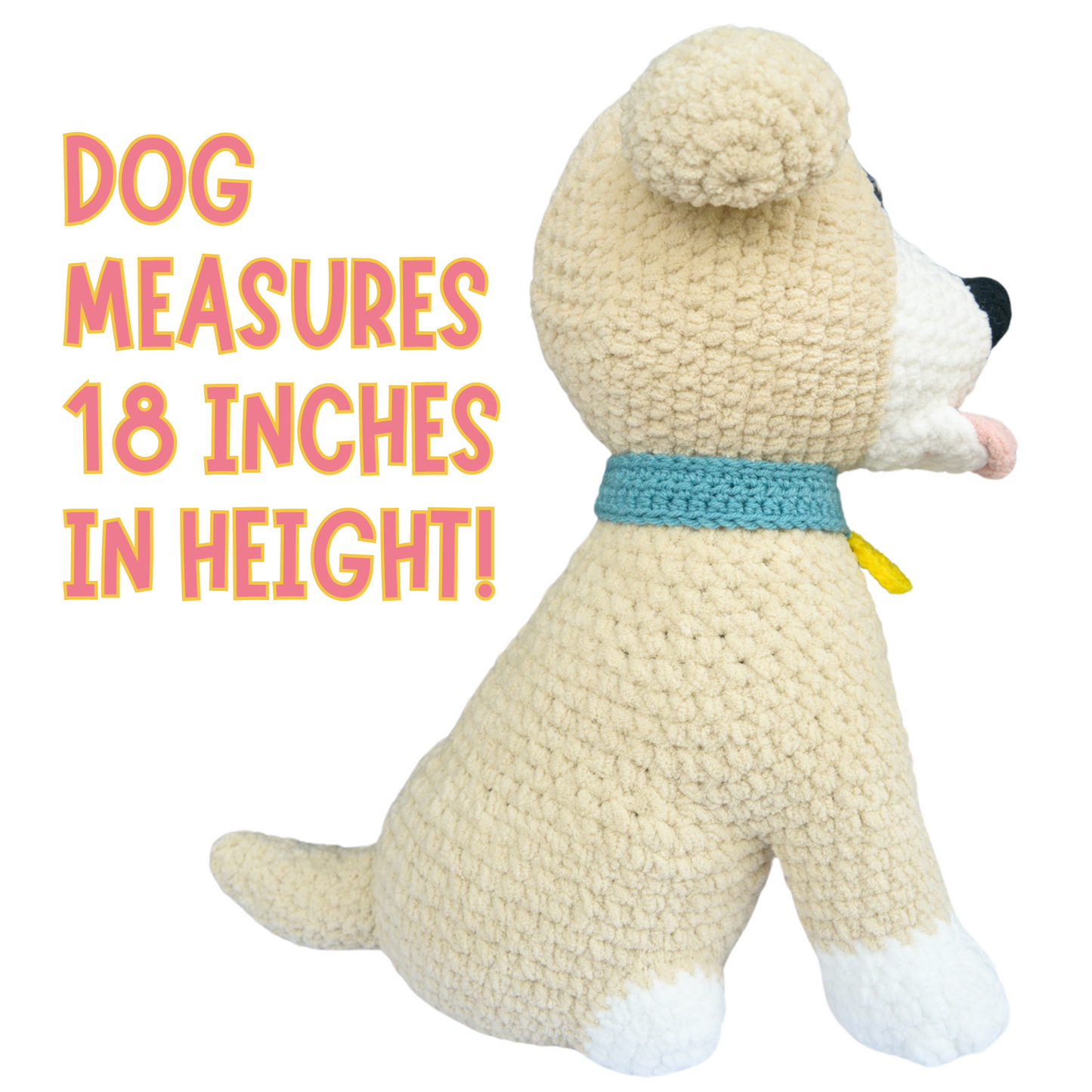 Crochet Dog Pattern PDF Tutorial for Beginners