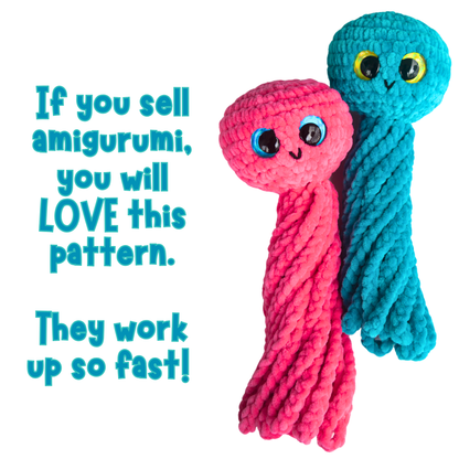 NO SEW Jellyfish Crochet Pattern Instant PDF Download