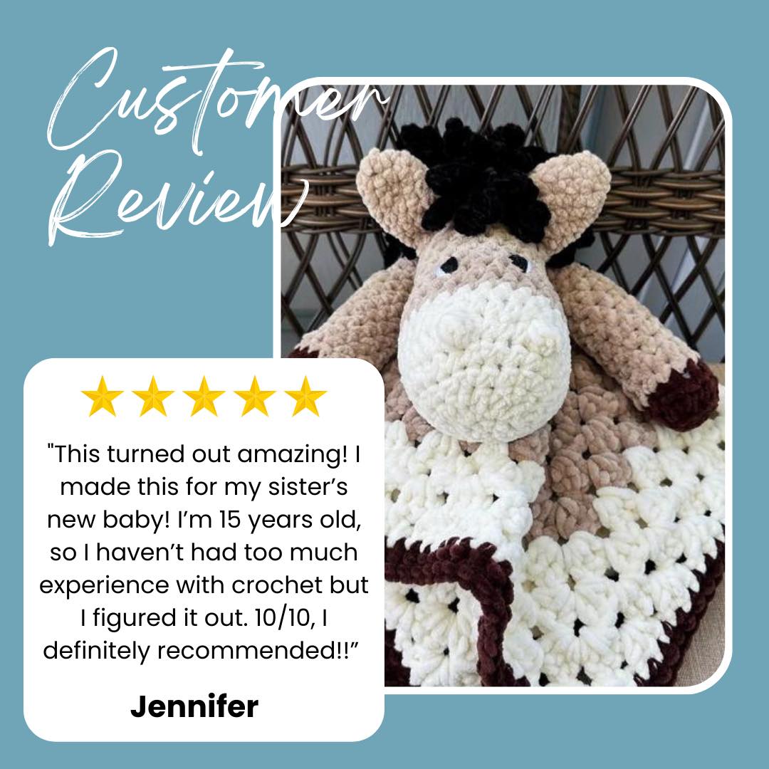 Horse lovey 2025 crochet pattern free