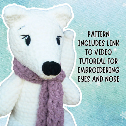 crochet arctic fox