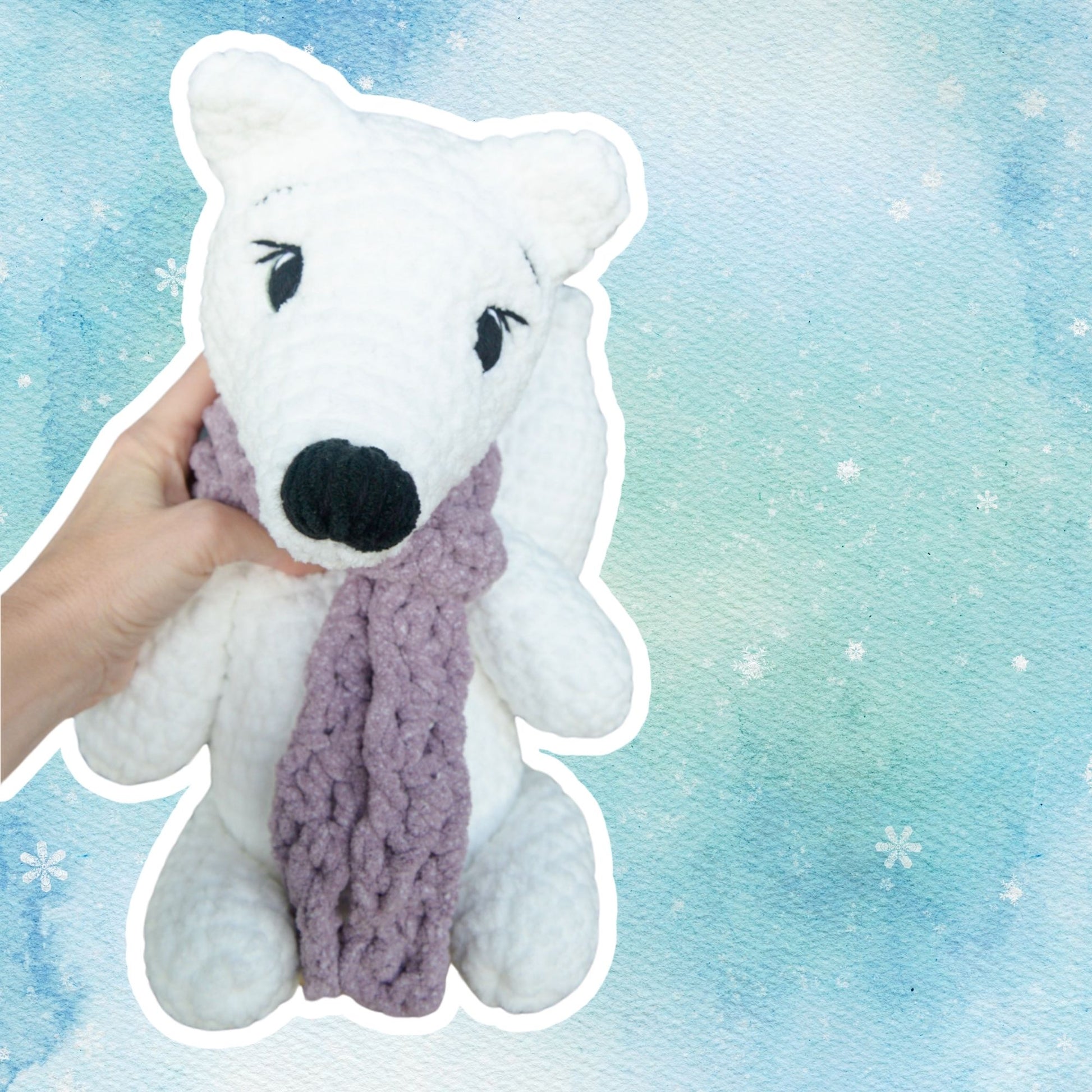 crochet arctic fox