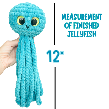 NO SEW Jellyfish Crochet Pattern Instant PDF Download