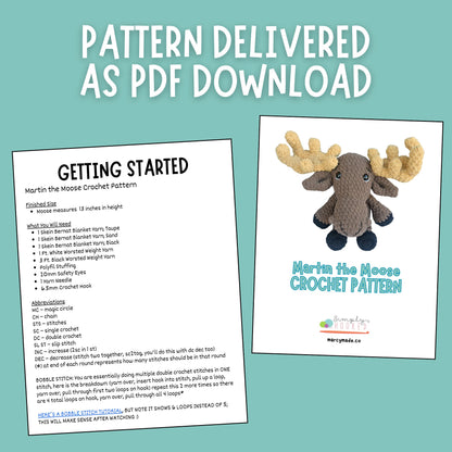 Crochet Moose Pattern