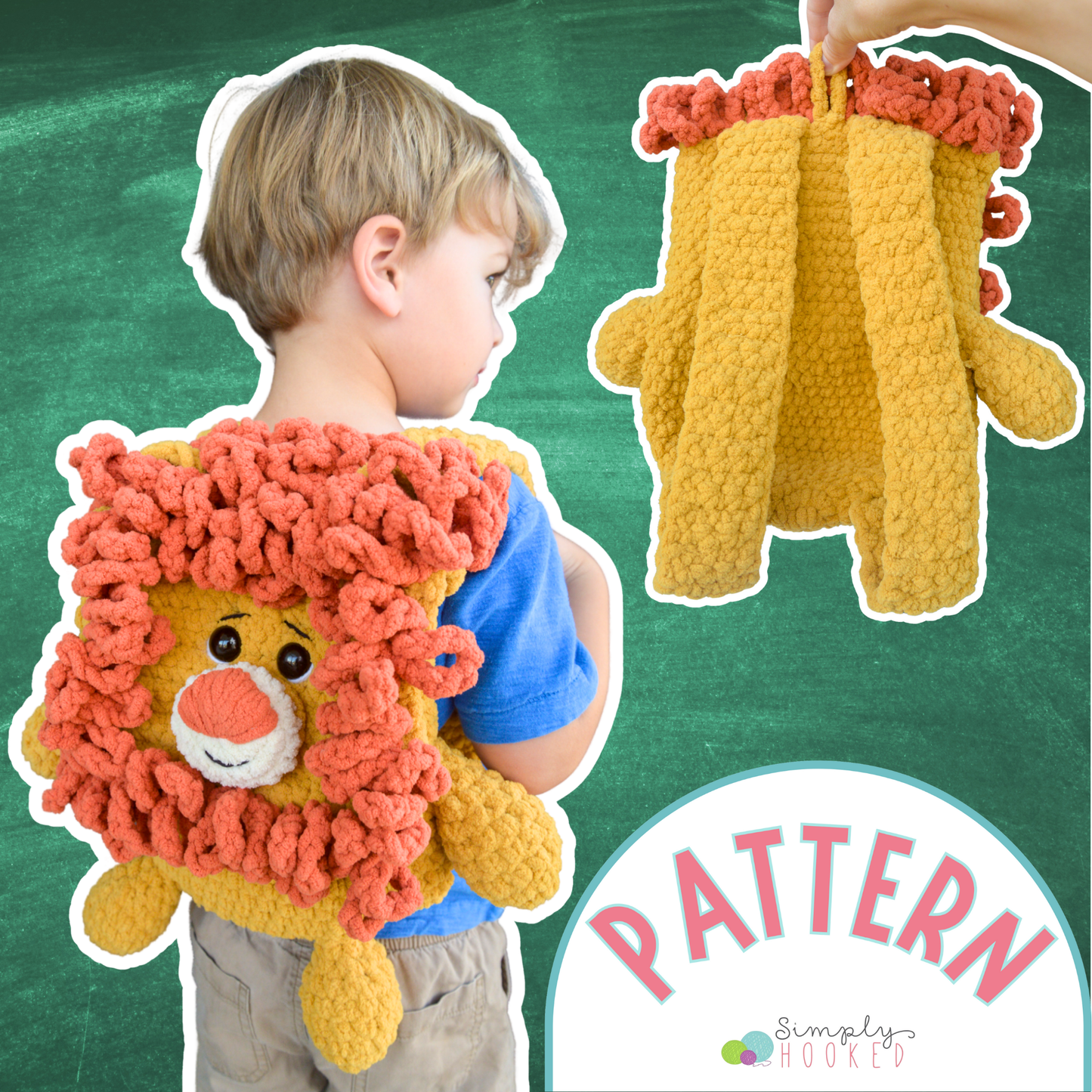 Lion Backpack Crochet Pattern