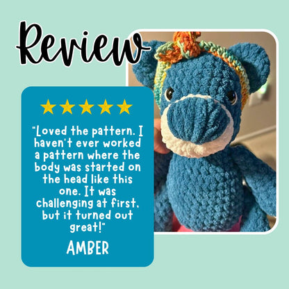 Crochet Teddy Bear Pattern PDF Download