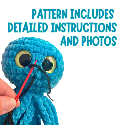 NO SEW Jellyfish Crochet Pattern Instant PDF Download