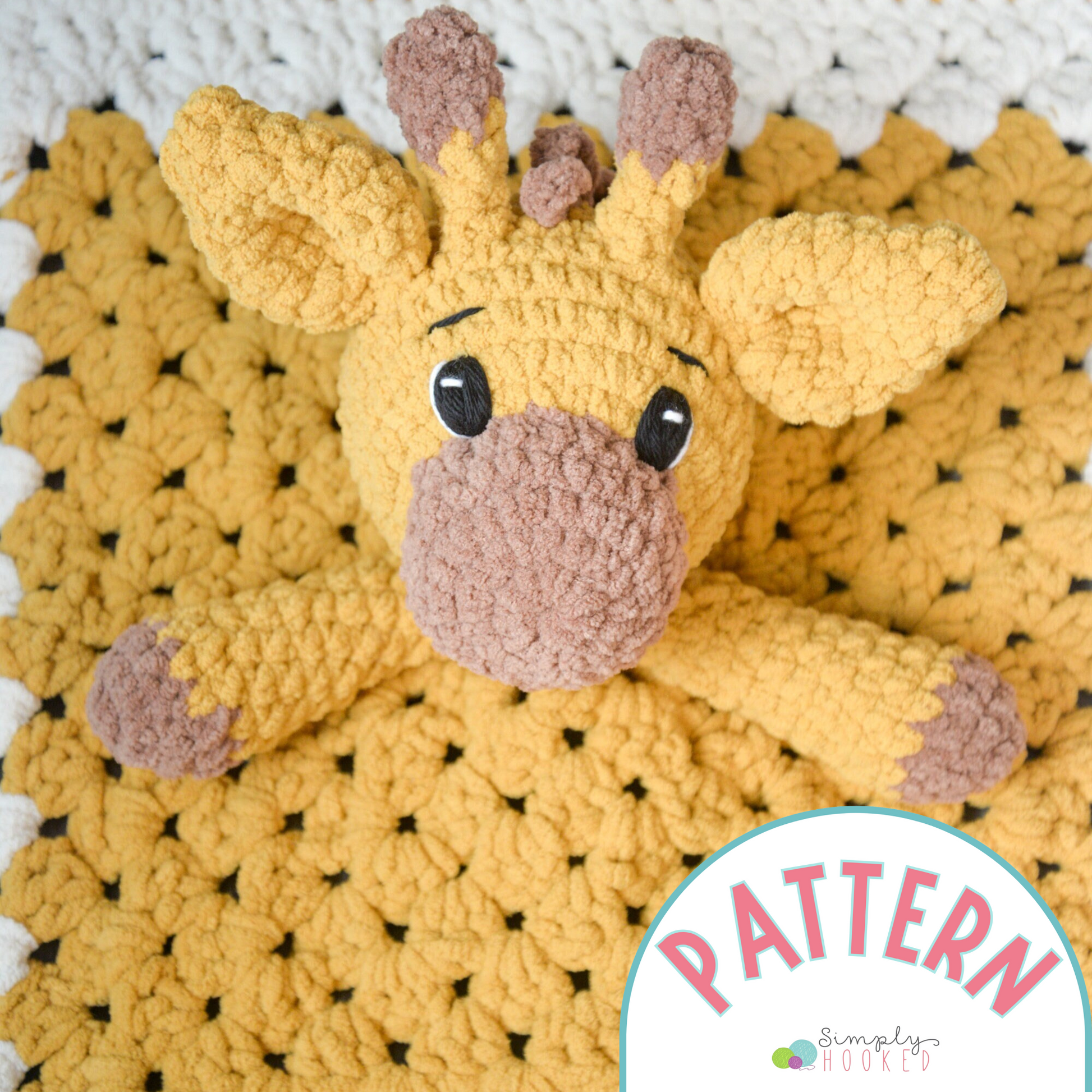 crochet giraffe lovey 