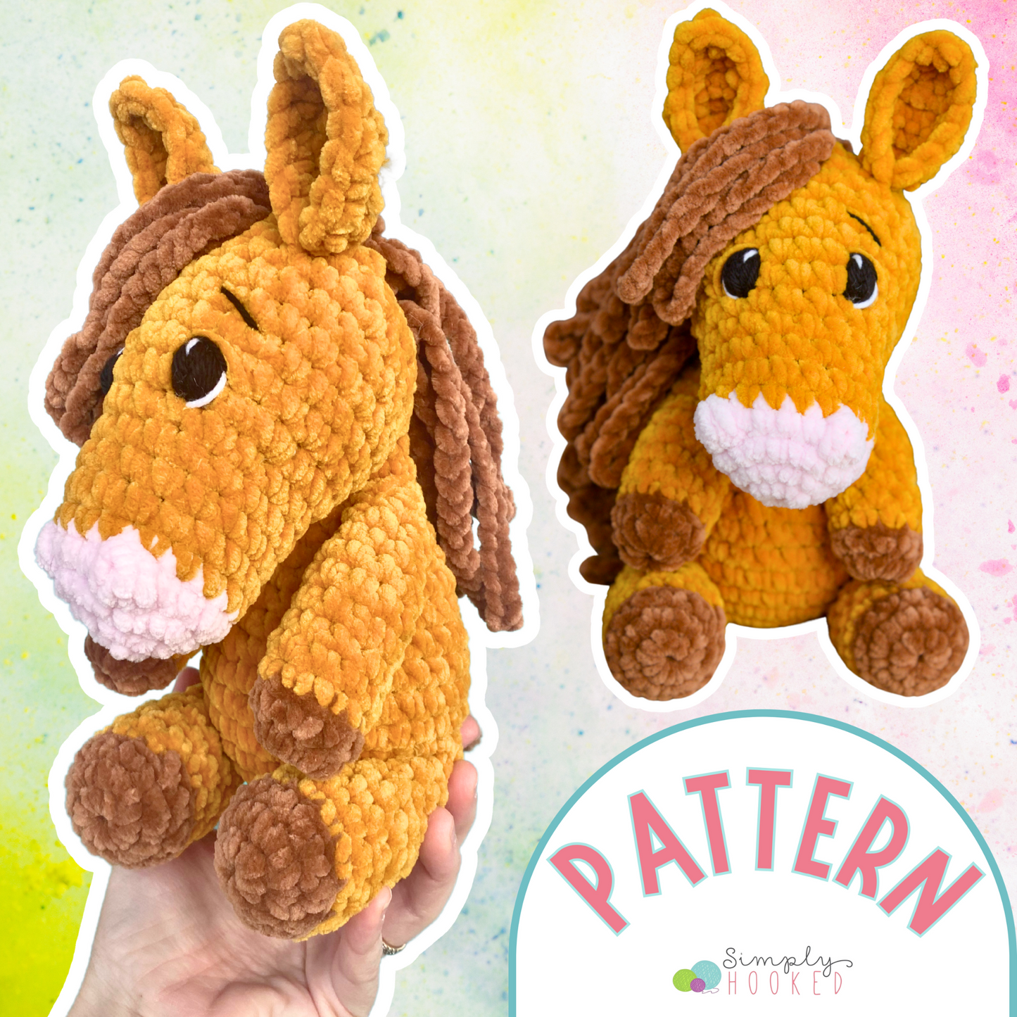 crochet horse plushie