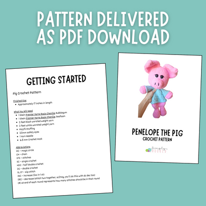 Crochet Pig Pattern For Beginners PDF Download