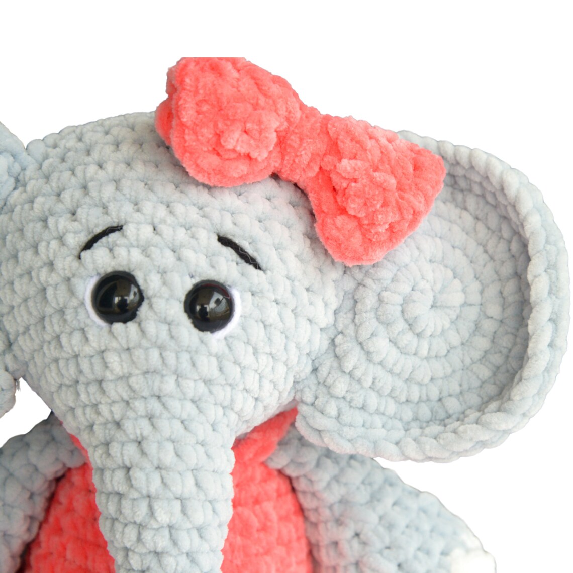 crochet elephant plushie
