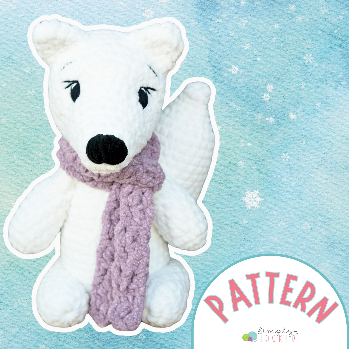 crochet arctic fox