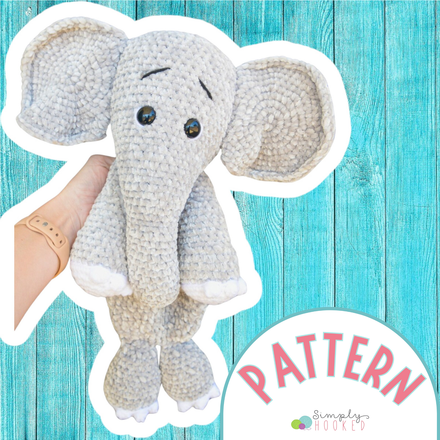 Crochet Elephant Pattern PDF Download